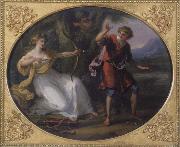 Angelica Kauffmann Nymphe und Jungling oil